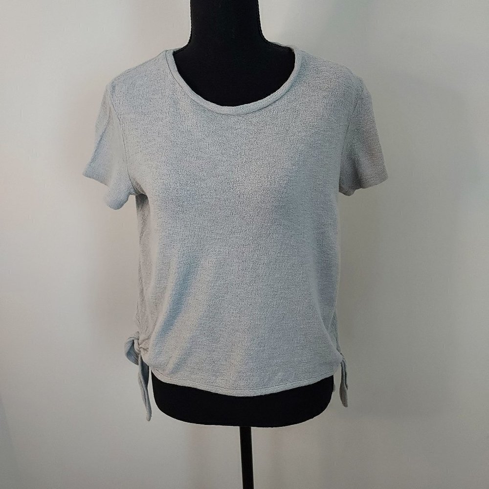 Madewell Short Sleeve Gray Top